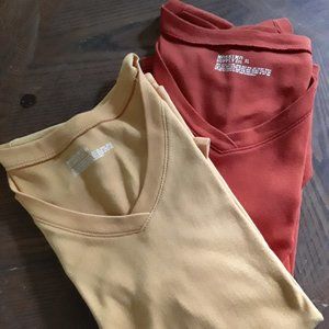 TWO Massimo Supply Short Sleeve T-Shirts with V-Neck - NWOT